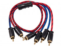 Межблочный кабель Kicx Headshot RCA-24-050-SS 0.5м - 2